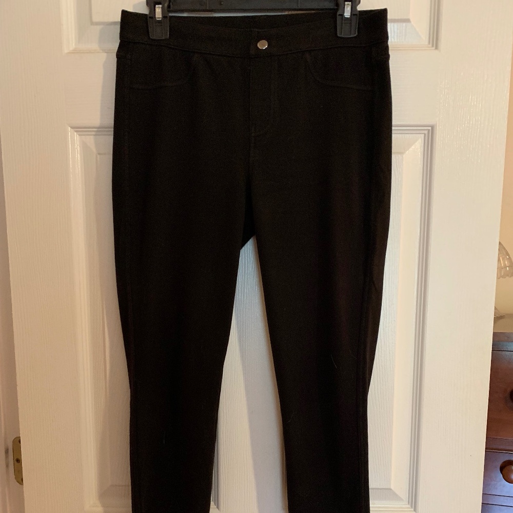Simply Vera Black Women‘s Knit Stretch Pants, size M